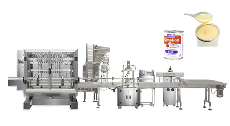 condensed milk filling sealing machine