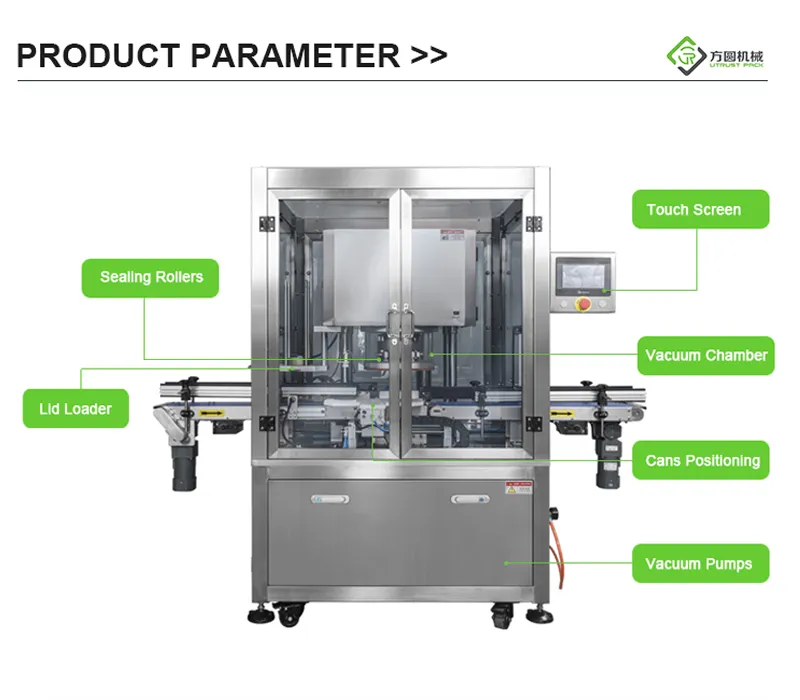 Automatic Vacuum Nitrogen Filling Canning Machine