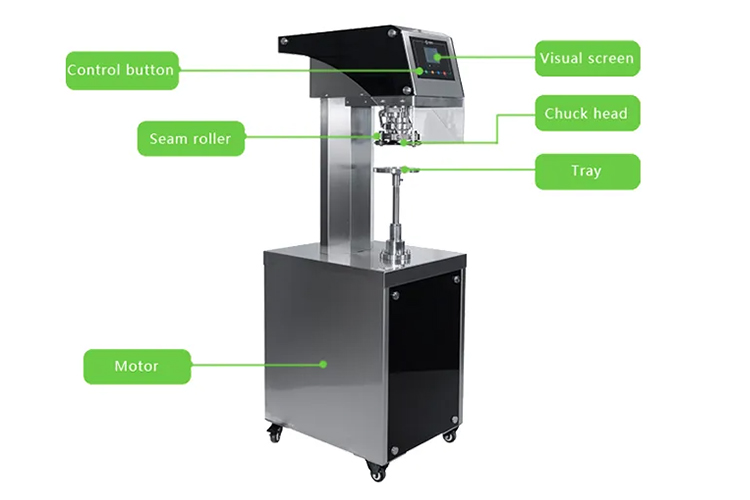 semi auto can sealer structure