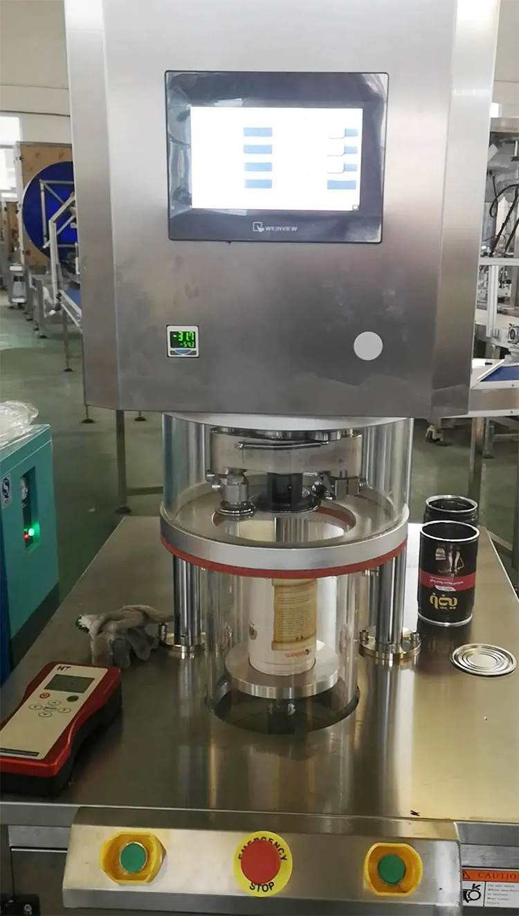 semi automatic vacuum nitrogen can sealer