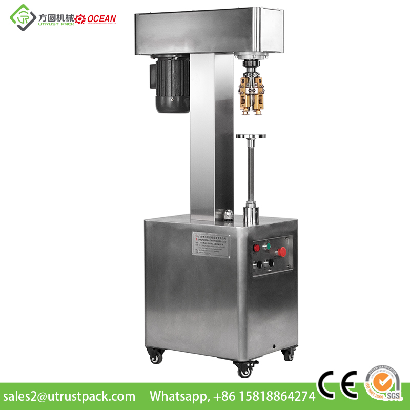 Low price semi automatic bottle cap crimping machine for small business ideas equipment