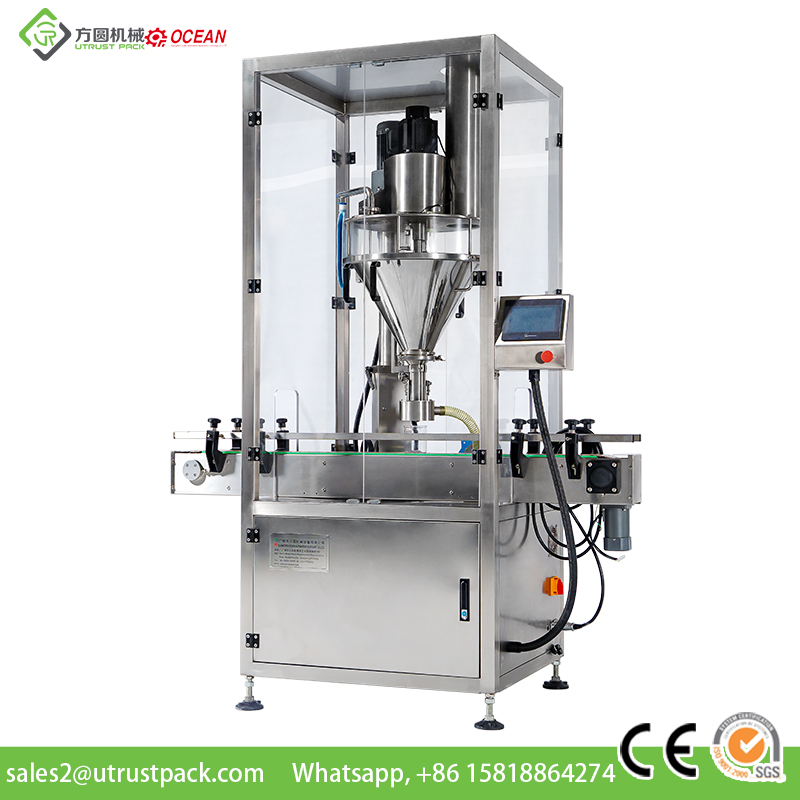 Machinery Manufacturer Fully Automatic Milk Powder Filling Machine / Doser Auger Filler