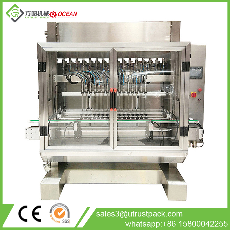 Automatic 6 Head Olive Oil Filling Machine For Coconut Oil Lube Oil