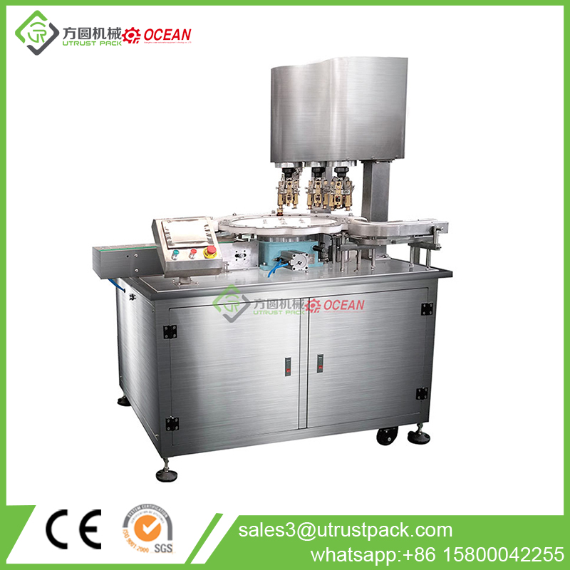 Automatic Ropp Capper Small Bottle Capping Machine For Aluminum Cap