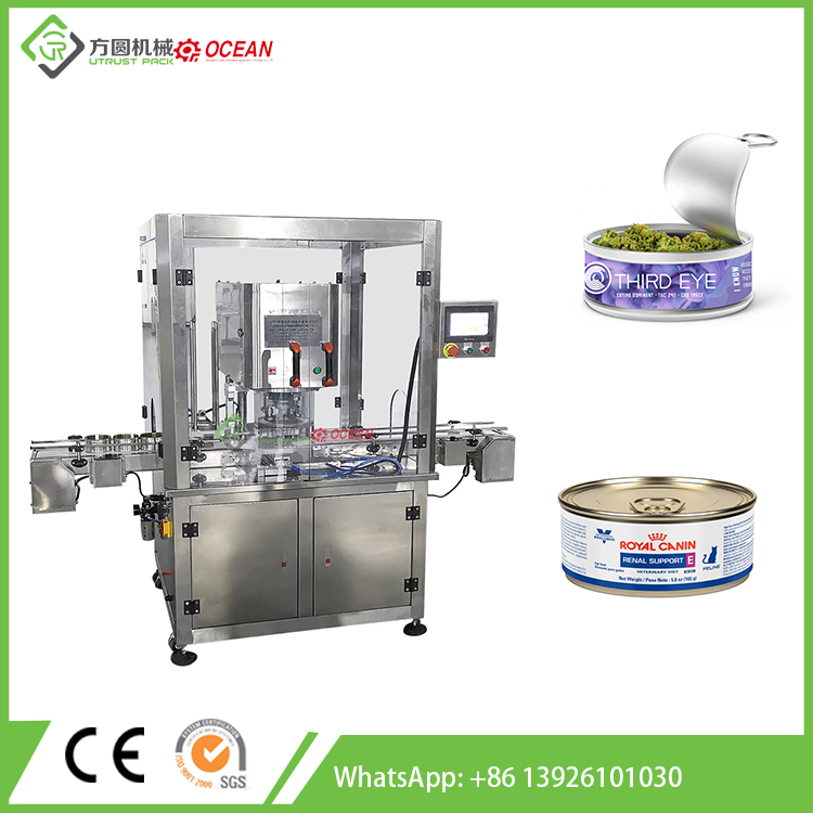 Automatic Nitrogen Tuna Can Tin Can Vacuum Sealer Machine