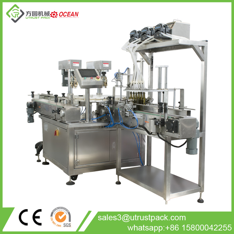 Aluminum Screw Ropp Cap Automatic Bottle Capping Machine for 5cl Cider