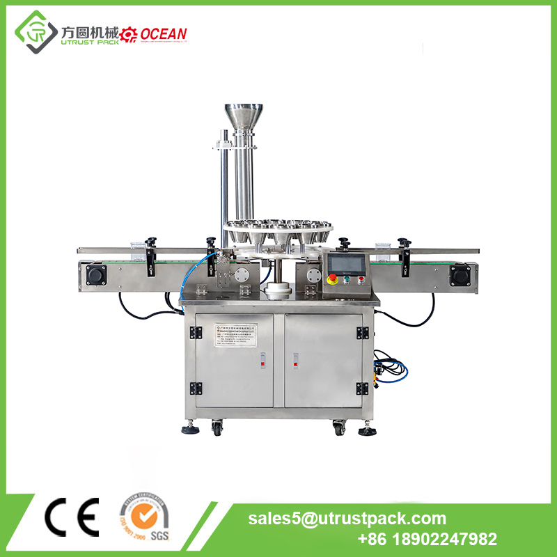 Automatic turntable feeder machine for canned food products