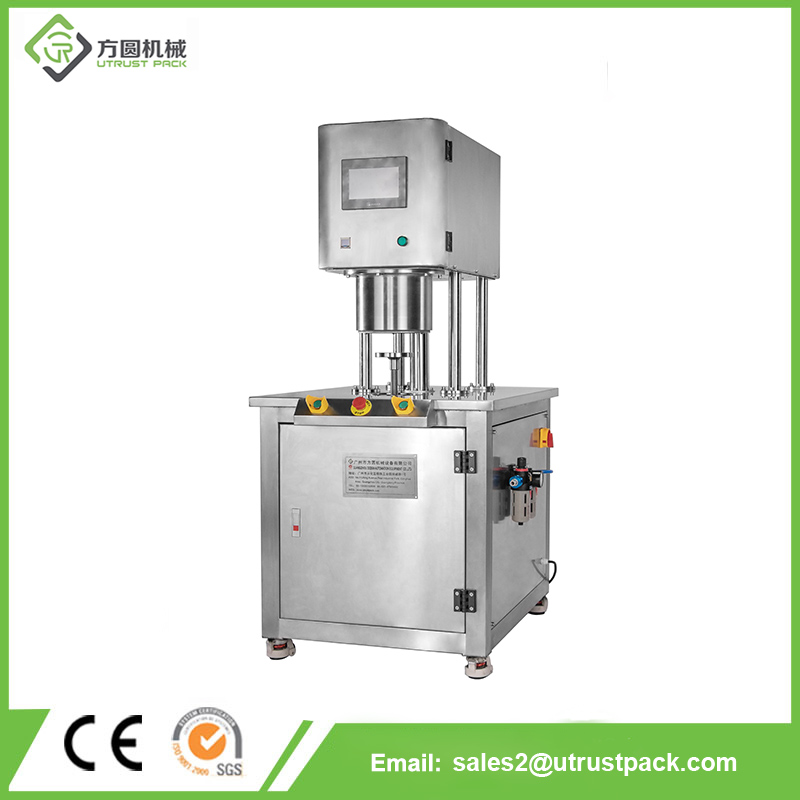 Semi-Automatic Tin Can Vacuum Nitrogen Filling Sealing Machine