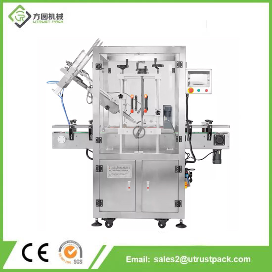 High Efficiency PET Lid Capping Machine for Milk Powder Can Cover