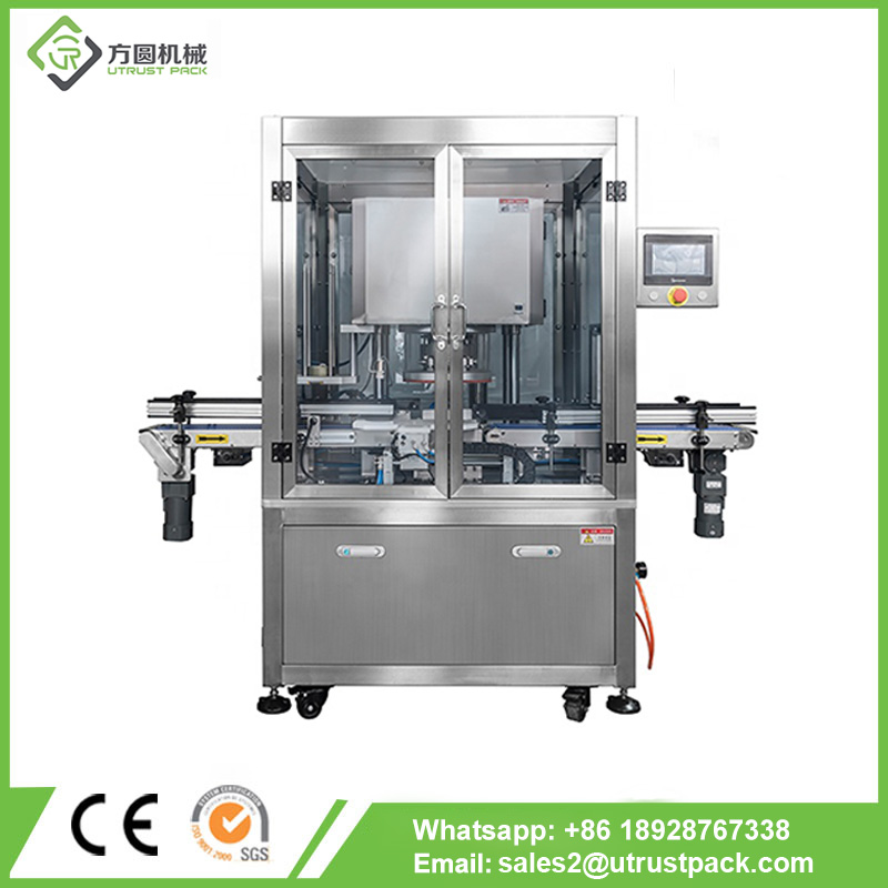 3% Residual Oxygen Automatic Canned Milk Powder Vacuum Nitrogen Filling Sealing Machine