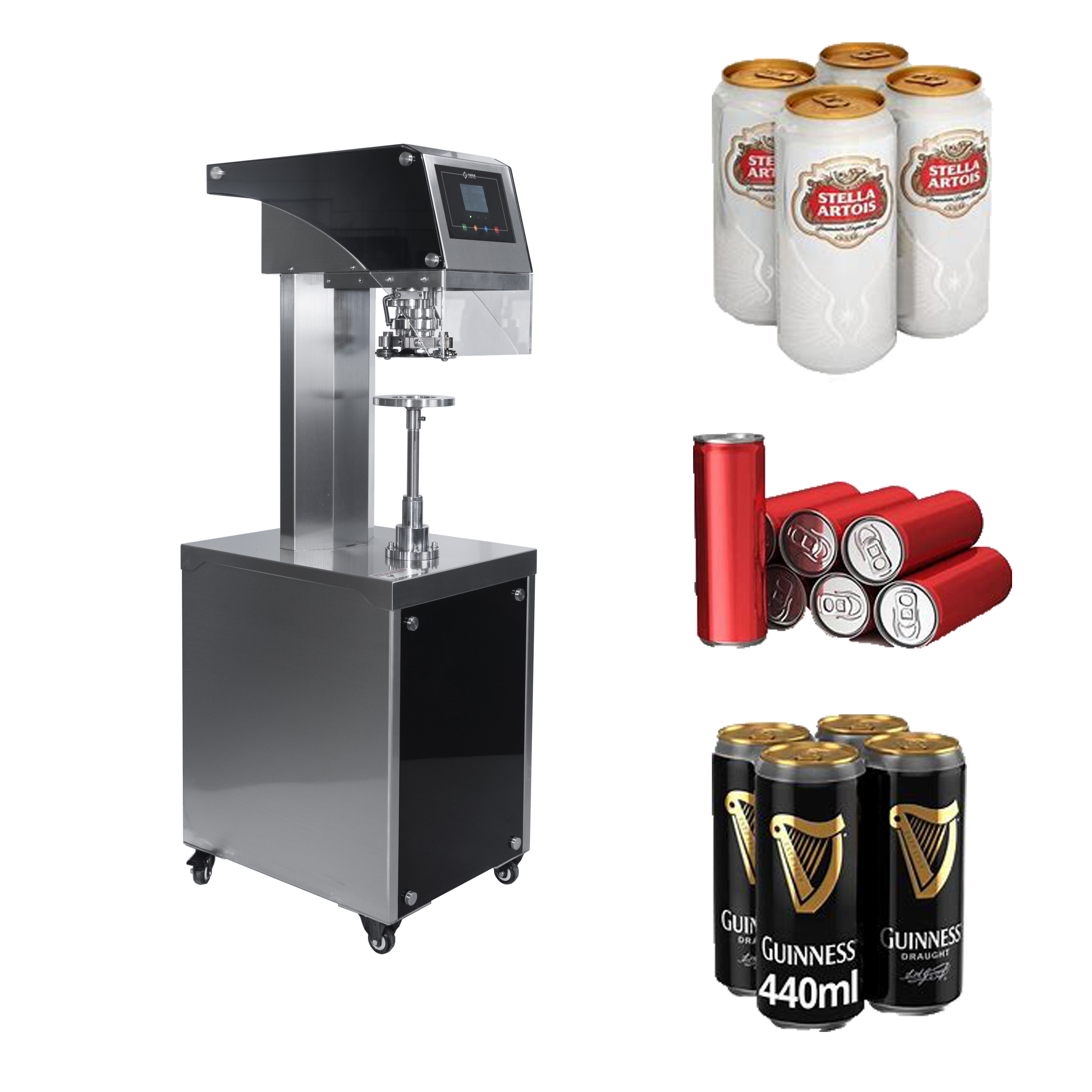 2023 Newest Canned Drink Sealer Machine Semi Automatic Juice Plastic Bottle Sealing Machine