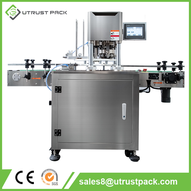 Automatic Tin Metal Pop Canning Food Plastic Paper Can Sealing Machine