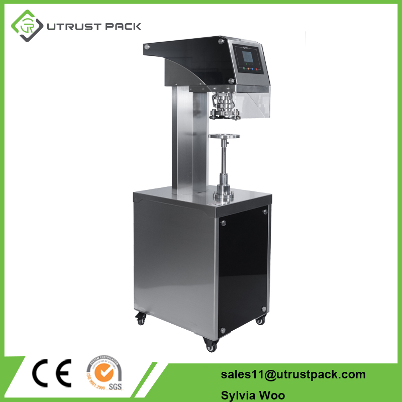 Semi automatic manual beverage food metal pop aluminum plastic soda tin can sealing machine