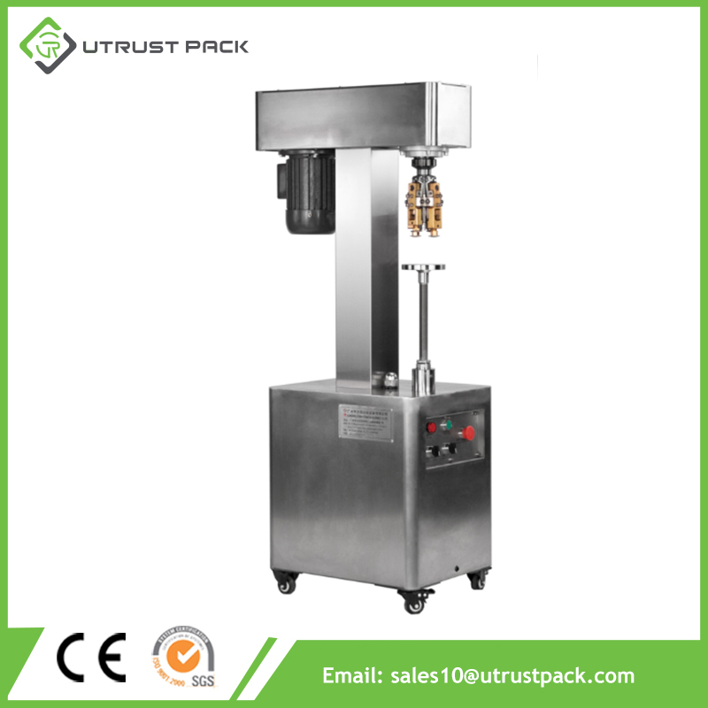 Semi Automatic Glass Bottle Pilfer Proof Cap Ropp Capping Machine