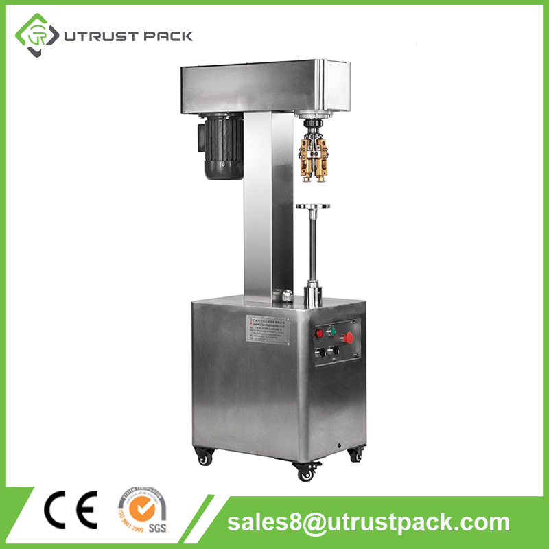 Manual Wine Bottle Stelvin Closure ROPP Medical Vial Capping Machine