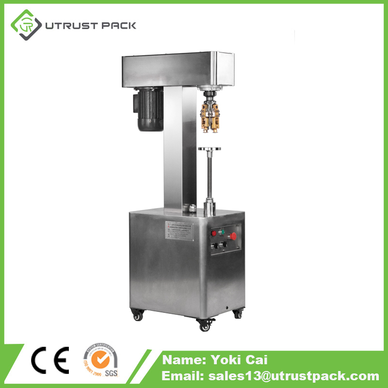 Manual aluminum cap closing machine whisky water PET plastic glass bottle capping machine