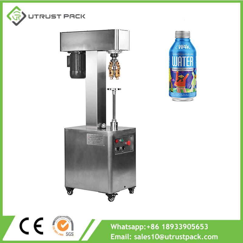 Manual Apple Grape Beverage Juice Water Aluminum Bottle ROPP Cap Capping Machine