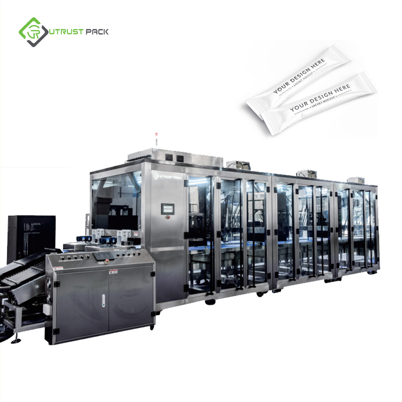 High Speed 4 Axis Delta Robot Sorting Line for Sachet Packs