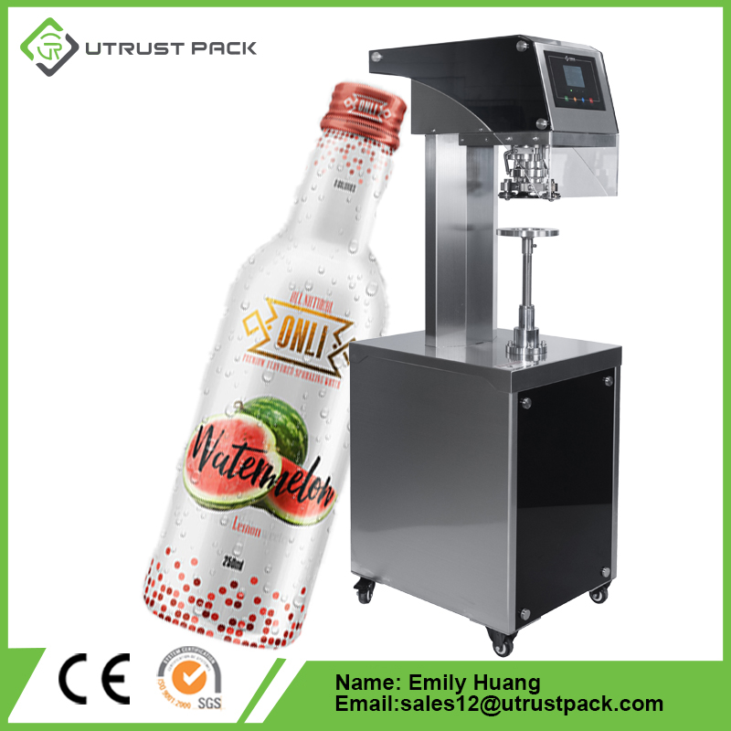 2023 Newest Canned Drink Sealer Machine Semi Automatic Juice Plastic Bottle Sealing Machine