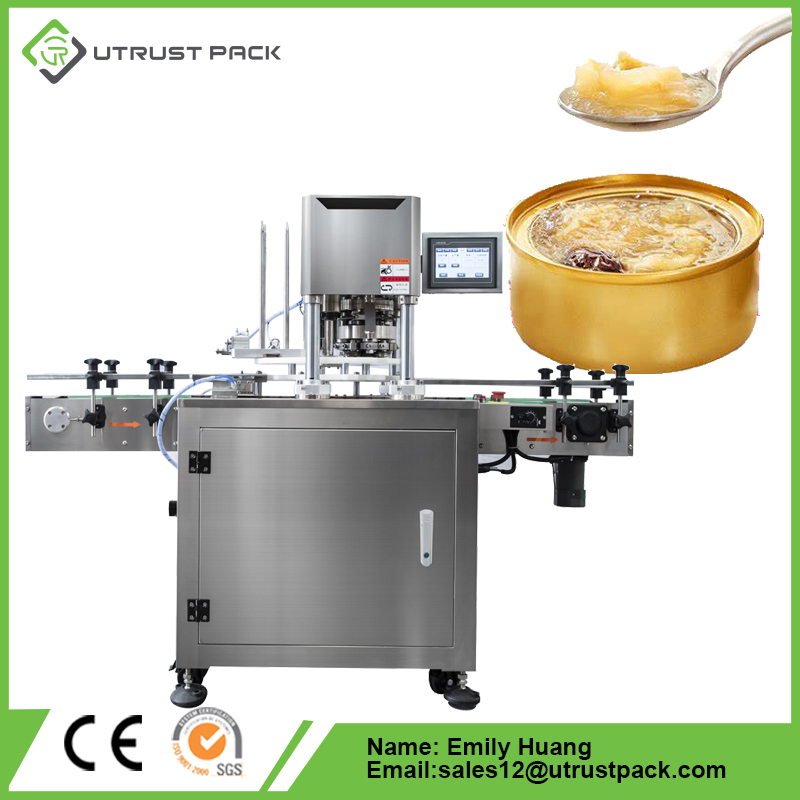 Birds nest porridge bowl aluminum plastic box bowl can auto sealing machine