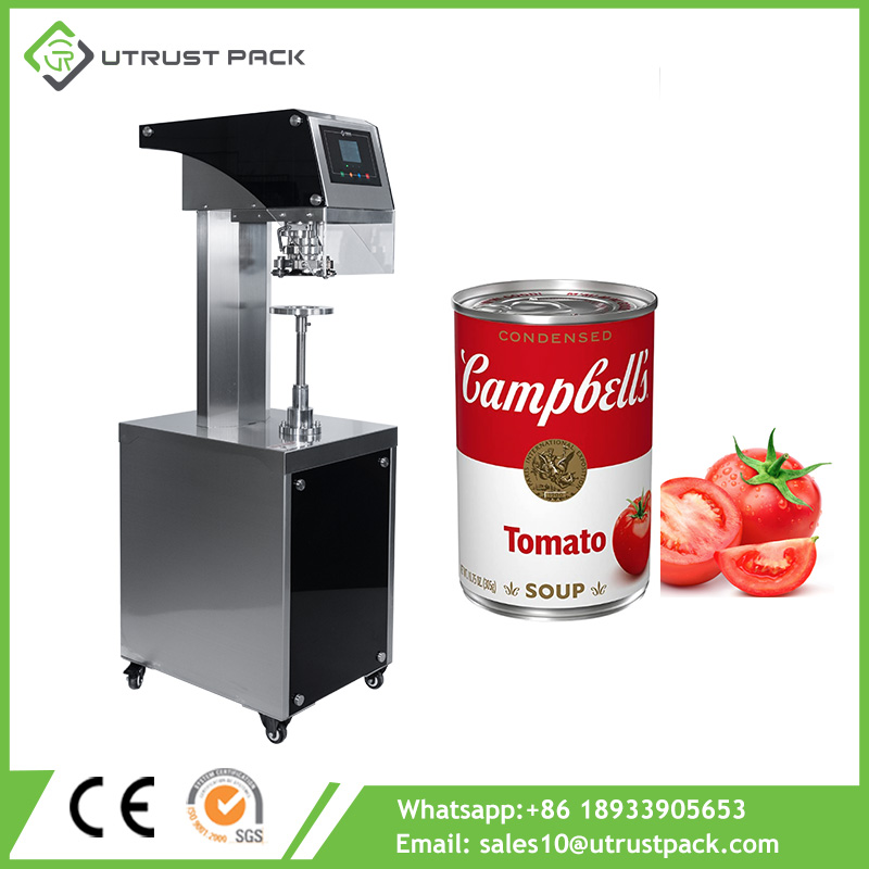 Semi Automatic Food Fish Tomato Vegetable Ring Pull Canning Machine Price