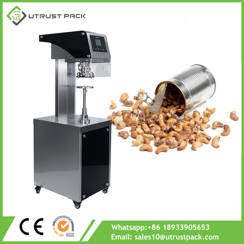 Manual Industrial Coconut Beverages Easy Open Can Lid Snacks Food Tin Sealing Machines