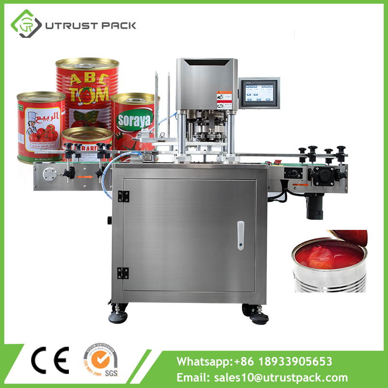 Automatic Industrial Vegetable Tomato Sauce Pineapple Fruit Tin Can Canning Machine