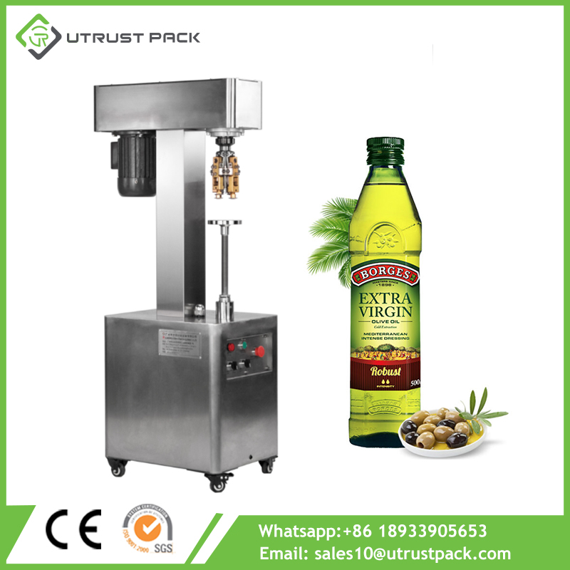 Non Rotary Vodka Wine Bottle Olive Oil Bottle Aluminum Ropp Cap Manual Sealing Machine