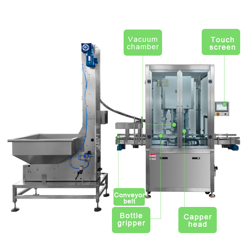 Automatic Jar Capper Glass Bottle Vacuum Capping Machine