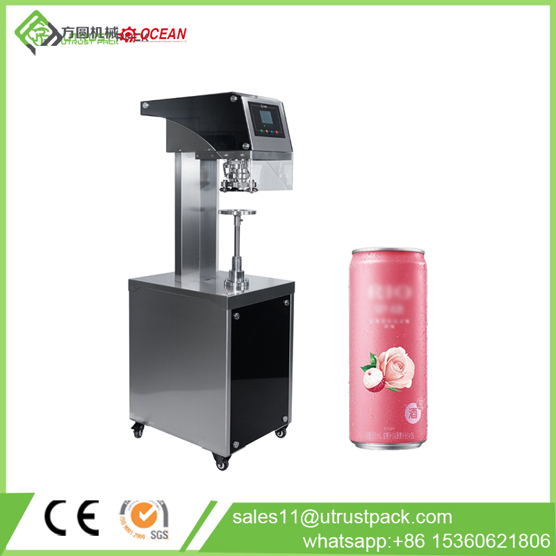 Semi-automatic beverage can aluminum can sealing machine