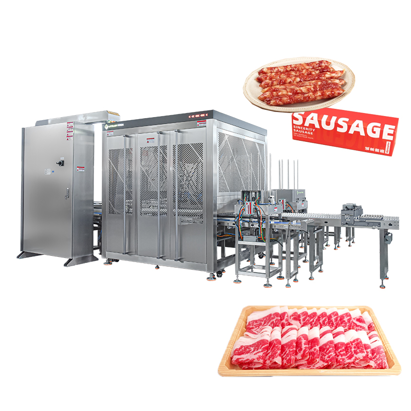 High Speed Meat Rolls Pick Place Robotic Sorting System